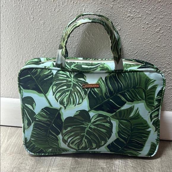 Sophia Joy Tropical Leaves Toiletry Travel Bag - Picture 1 of 14